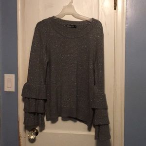 Sparkling grey sweater